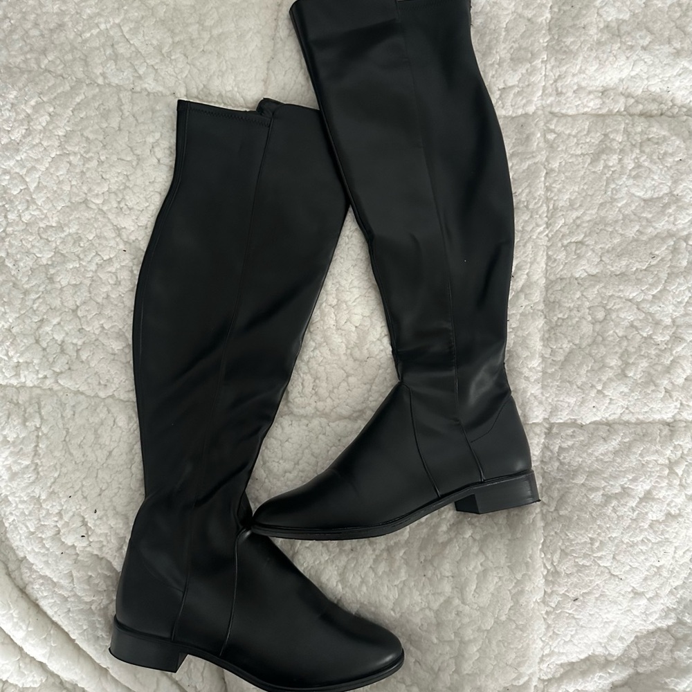 Faux Leather Boots